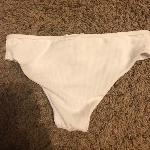 Cream Bikini Bottoms with Buttons - Picture 2 of 3